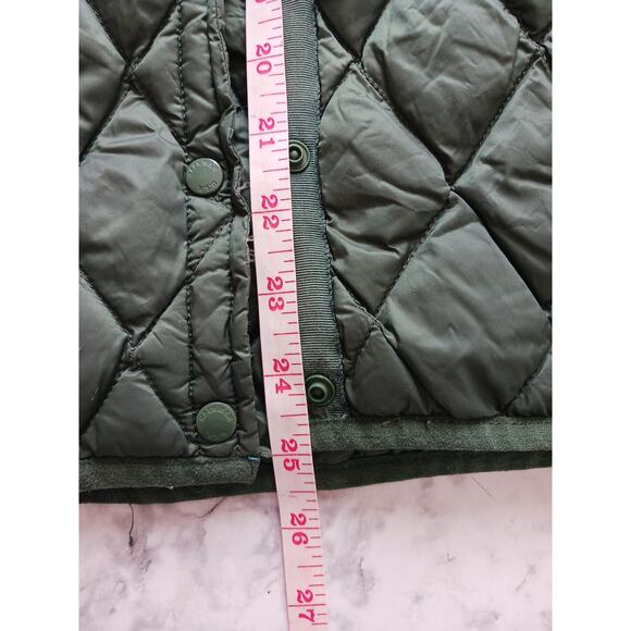 HACKMAN Jacket Womens Sz 4 Puffer Lined Down Insulated Packable Snap Front Green - Picture 4 of 9